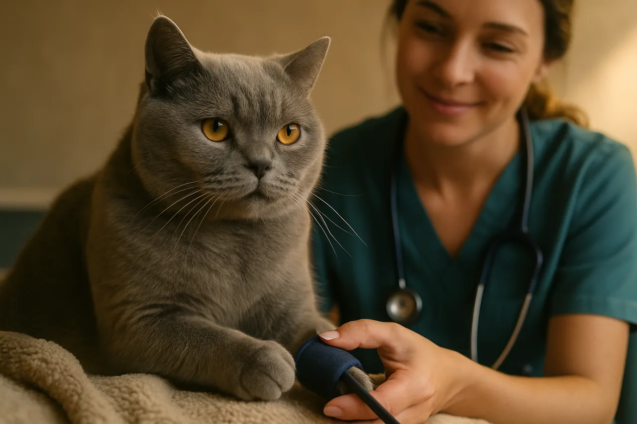 Doença renal crônica em gatos e pressão arterial: por que medir sempre